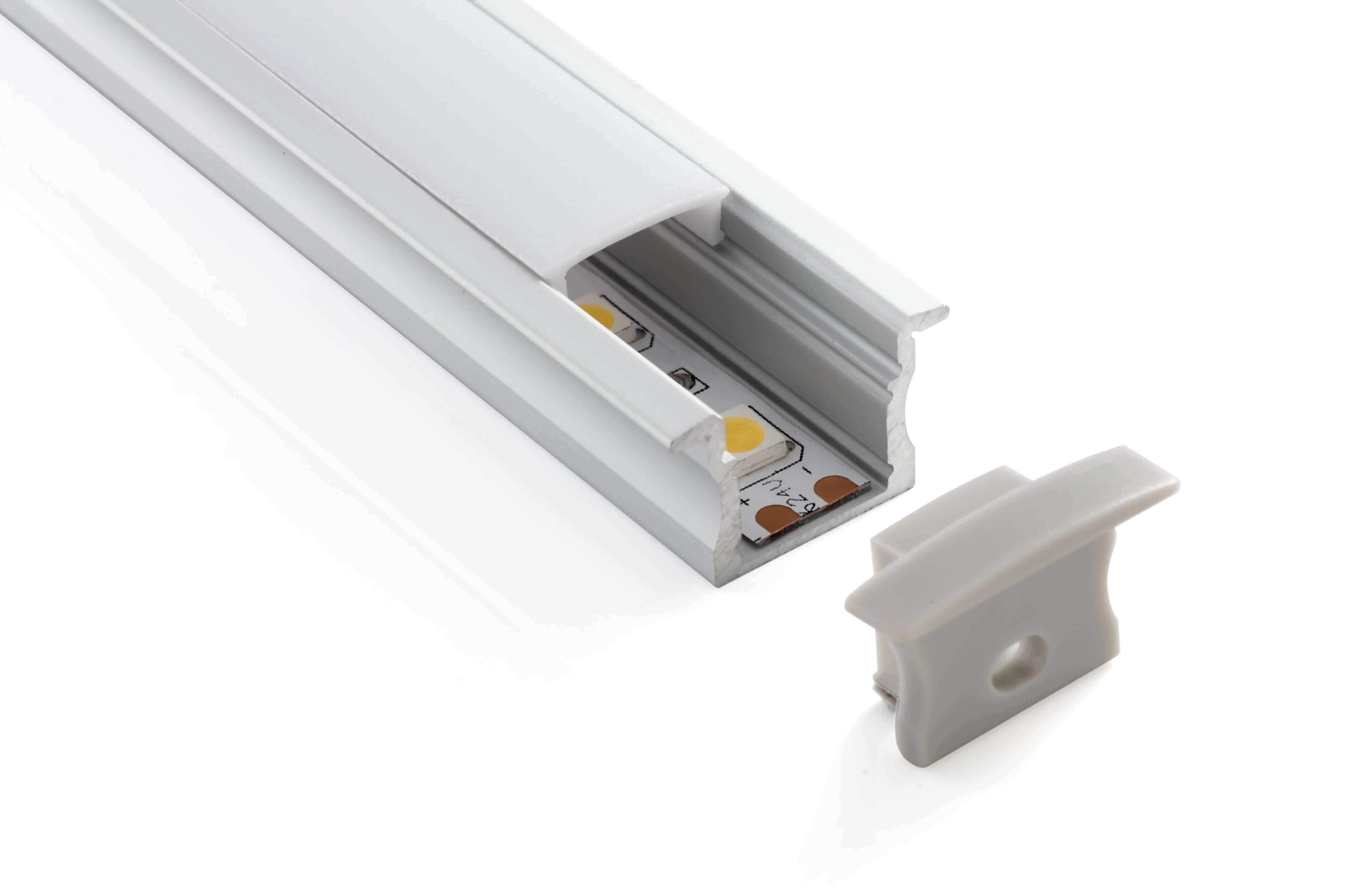 Alu Schiene U-Profil mit Flügel 2m